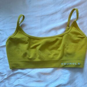 YoungLA Chartreuse Seamless Sports Bralette